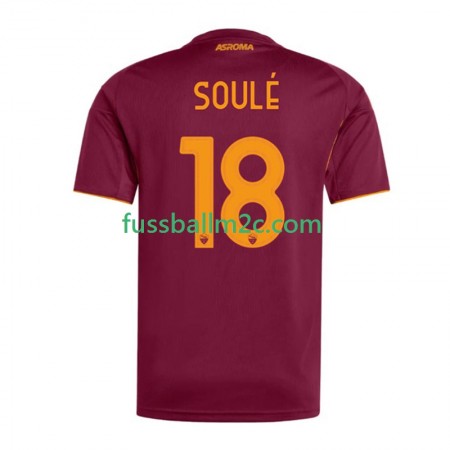 Fußballtrikots AS Rom Soule 18 Heim Trikotsatz 2025-2026